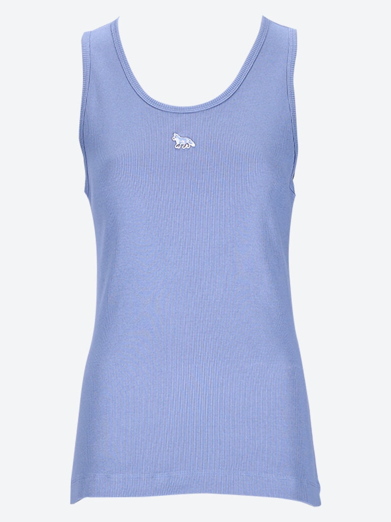 Baby fox patch ribbed tank top 1