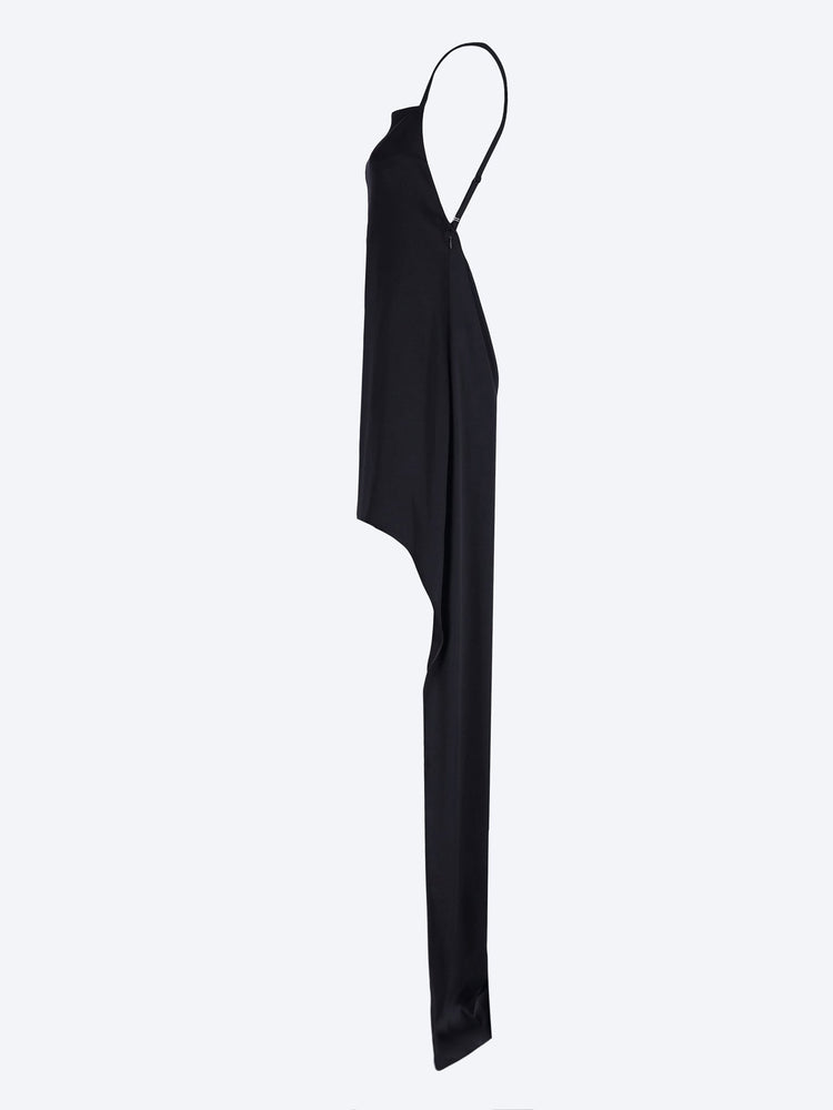 Backless satin long dress 2