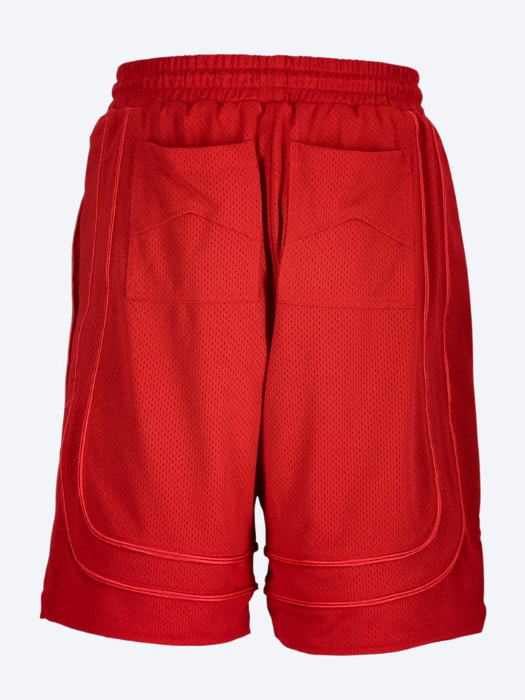 Baggy mesh collegiate logo shorts 3