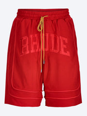 Baggy mesh collegiate logo shorts ref: