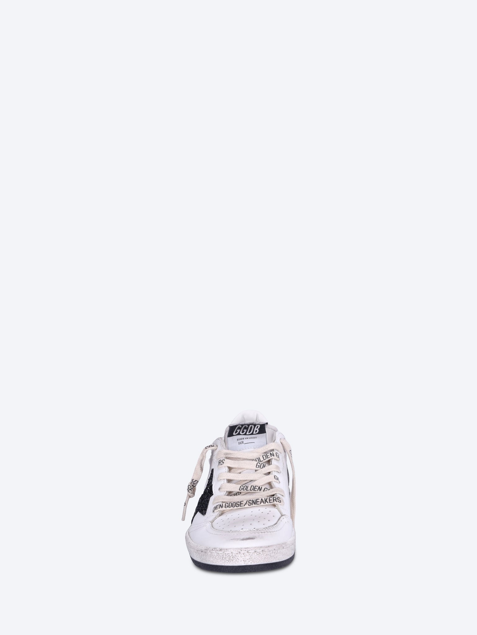 Ballstar leather upper toe glitter star suede sneakers 3