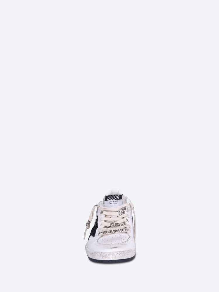 Ballstar leather upper toe glitter star suede sneakers 3