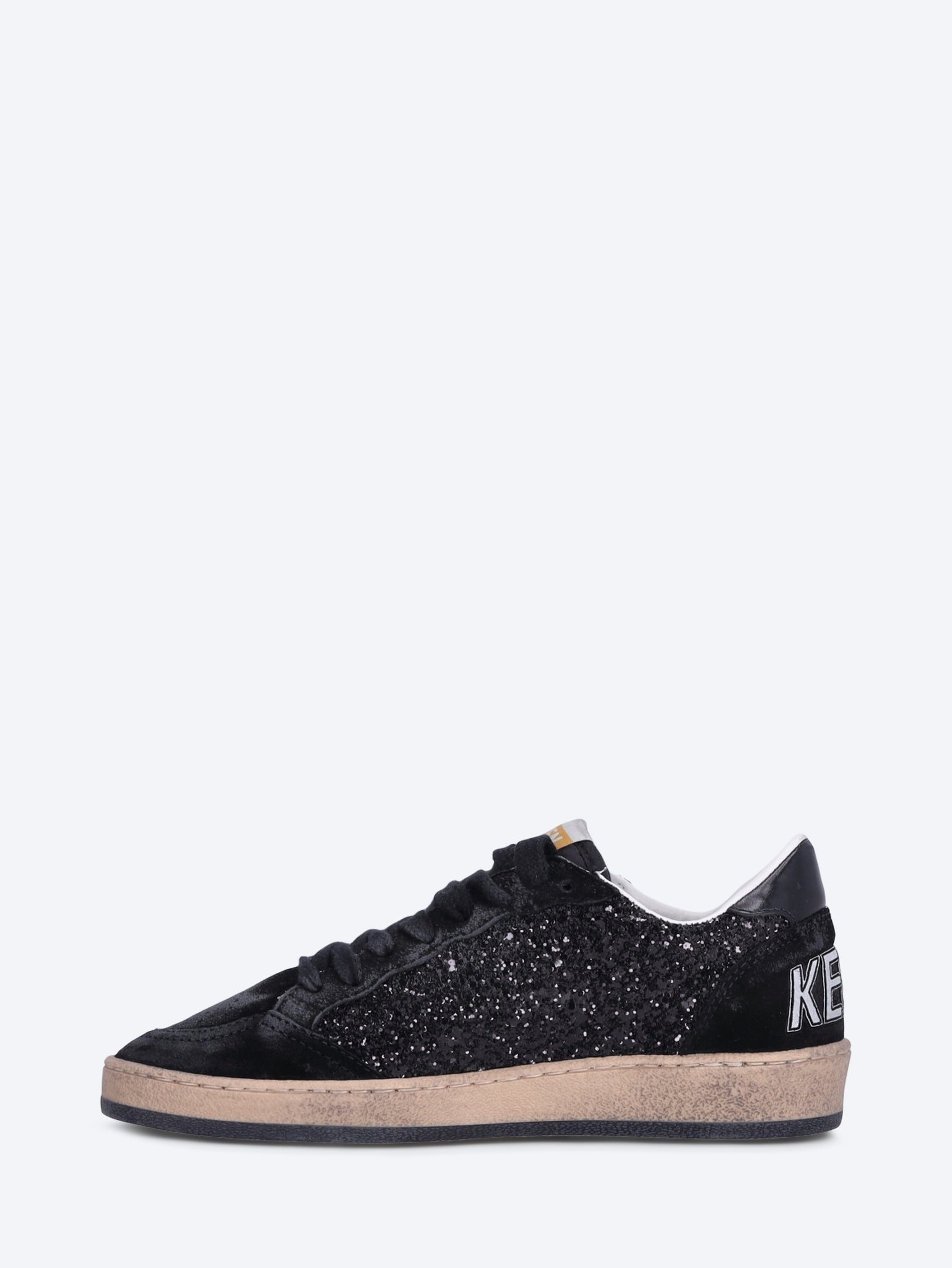Ballstar glitter upper nylon tongue suede sneakers 4