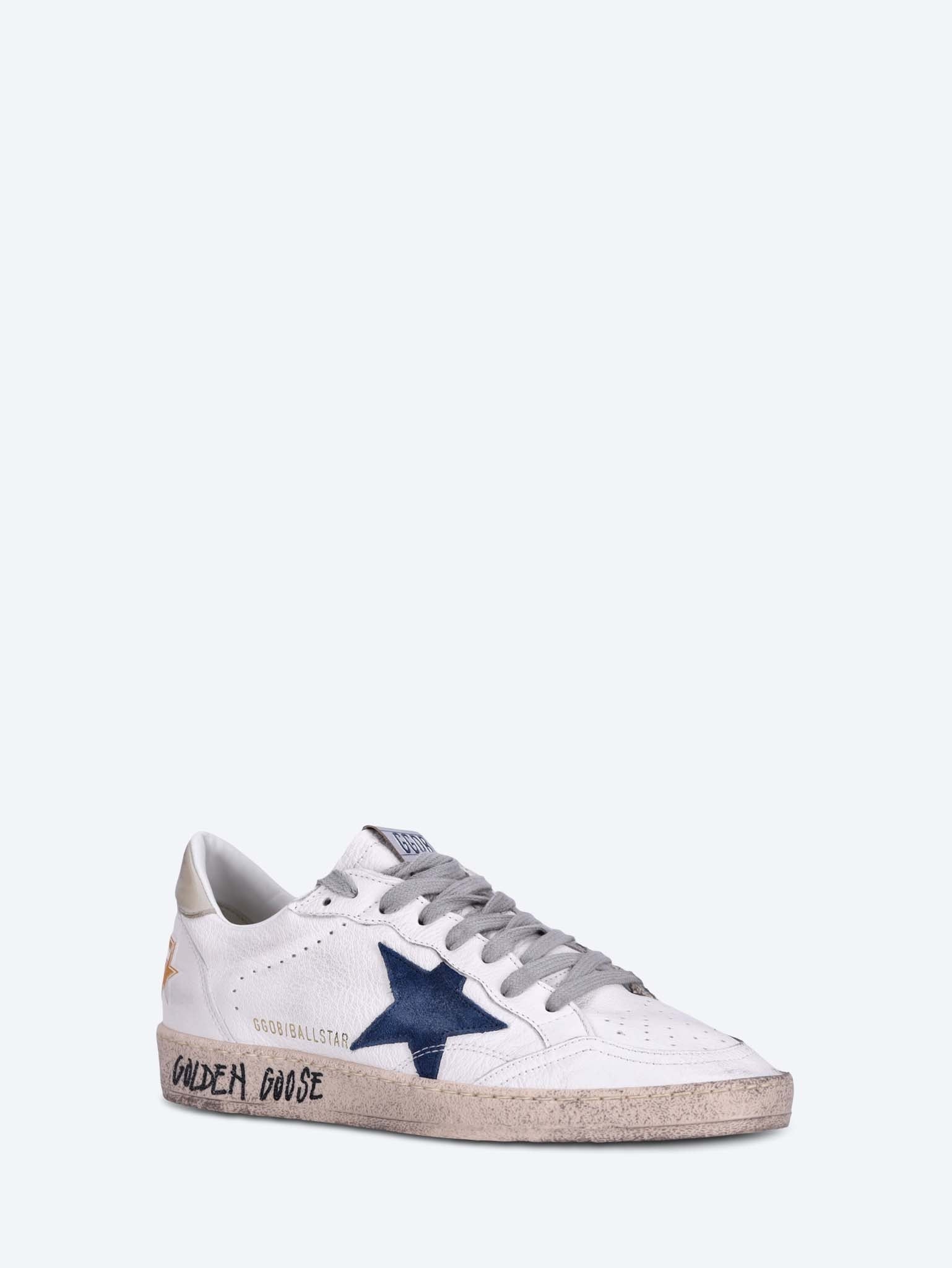 Ballstar nappa suede star leather sneakers 2