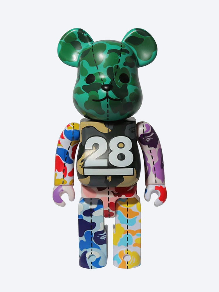 Bearbrick bape 28th anniversary bape camo 400% m g 1