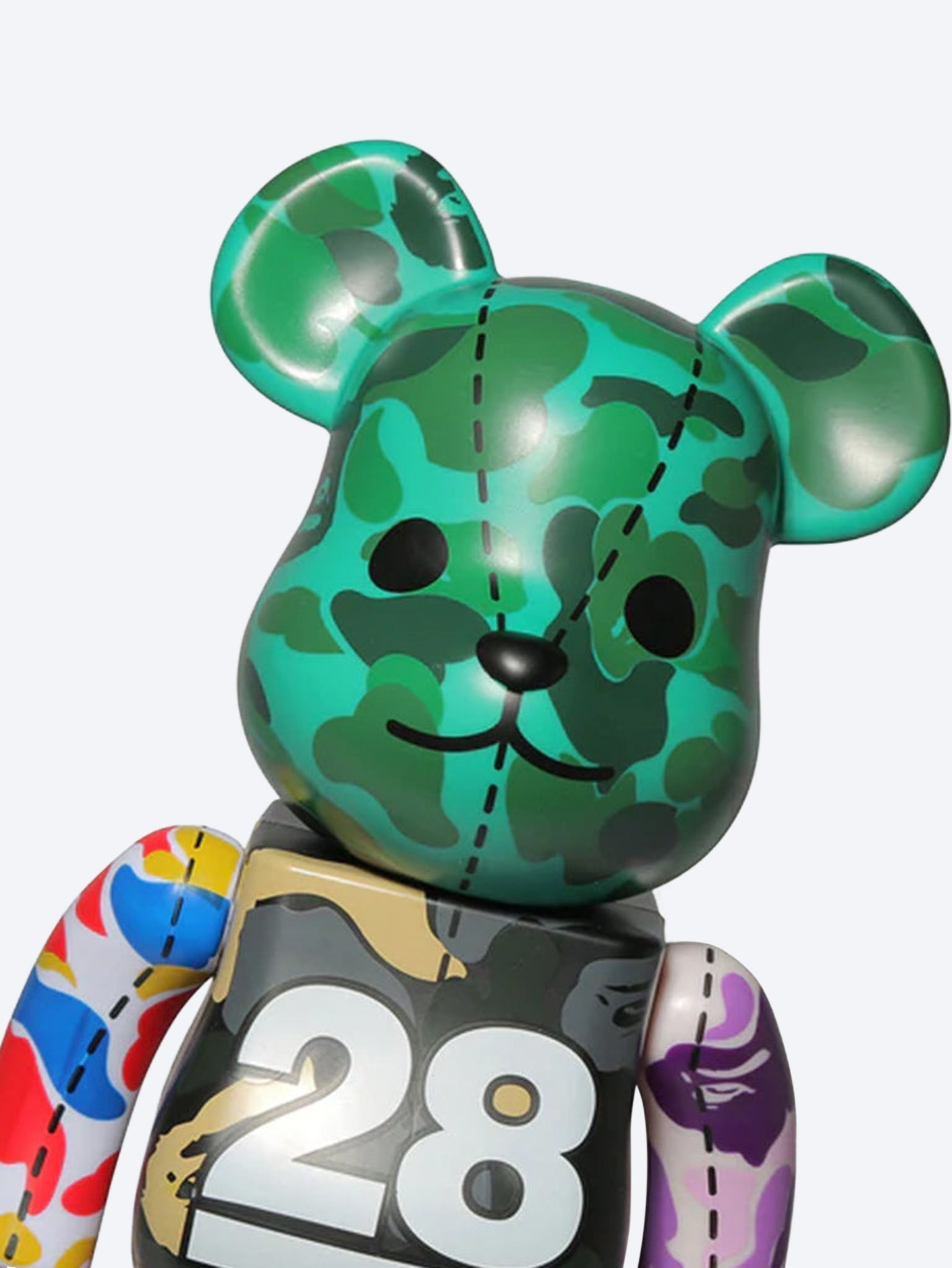 Bearbrick bape 28th anniversary bape camo 400% m g 3