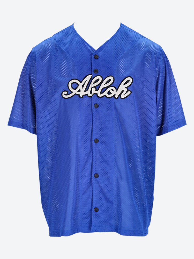 Baseball mesh short sleeve shirt 1