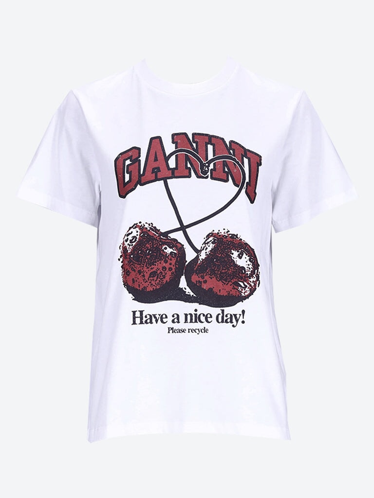 Basic jersey cherry relaxed t-shirt 1