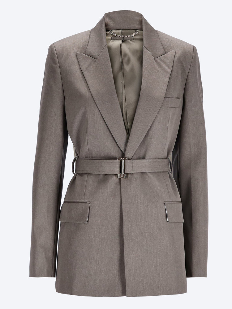 Veste tailleur ceinturée 1