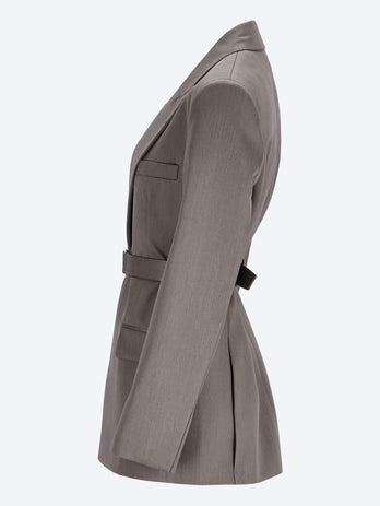 Veste tailleur ceinturée
