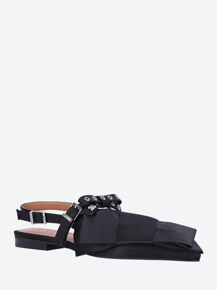 Big bow slingback ballerinas 2