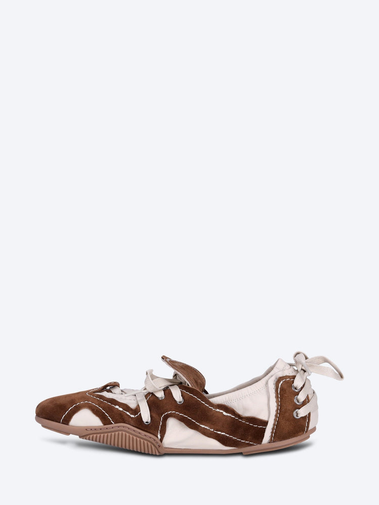 Wildleder-Ballerinas Bilaria mit Klappe 4