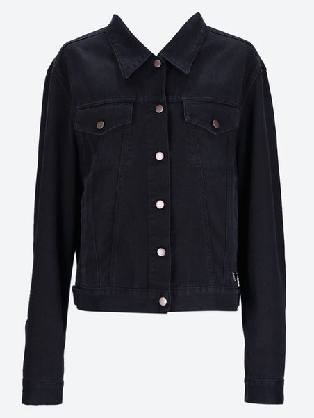 Veste en jean noir