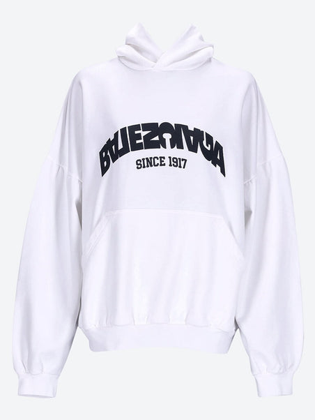 Black Flip Logo Round Hoodie
