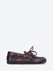 Mocassins bateau en cuir brossé ref: