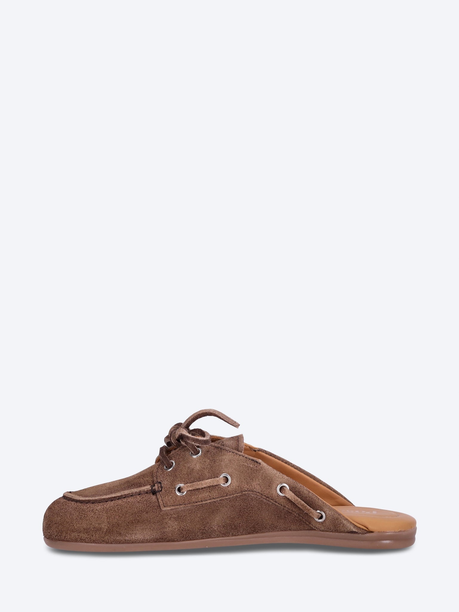 Boat brushed suede mule loafers 4