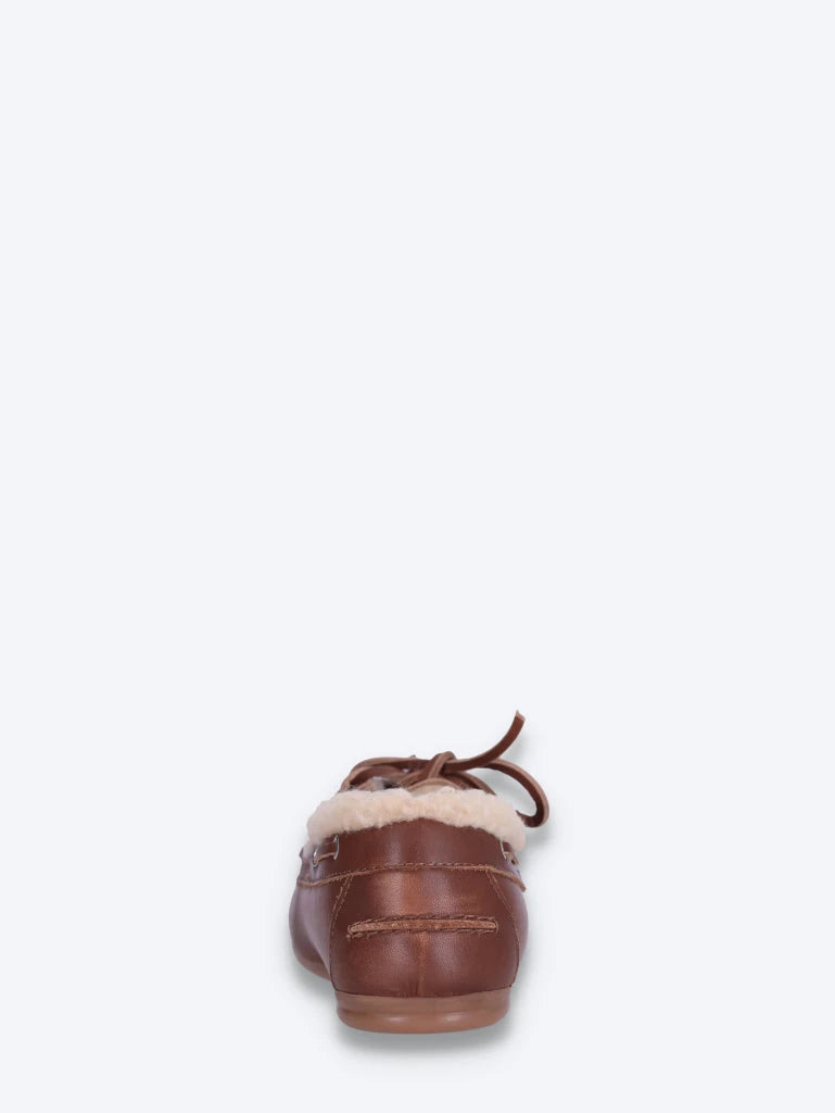 Mocassins bateau brossés - cuir fourrure 5