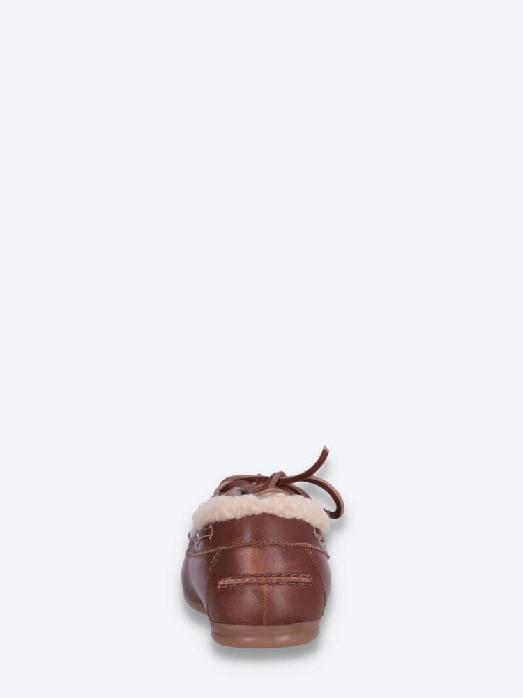 Mocassins bateau brossés - cuir fourrure 5