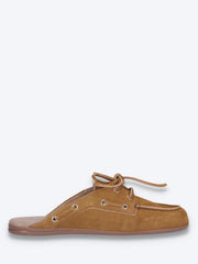 Mules mocassins bateau - daim brossé ref: