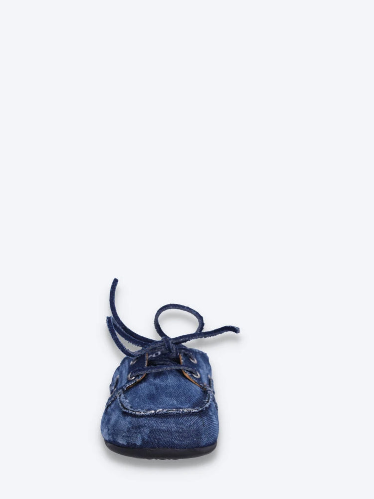 Boat loafers mules - denim 3