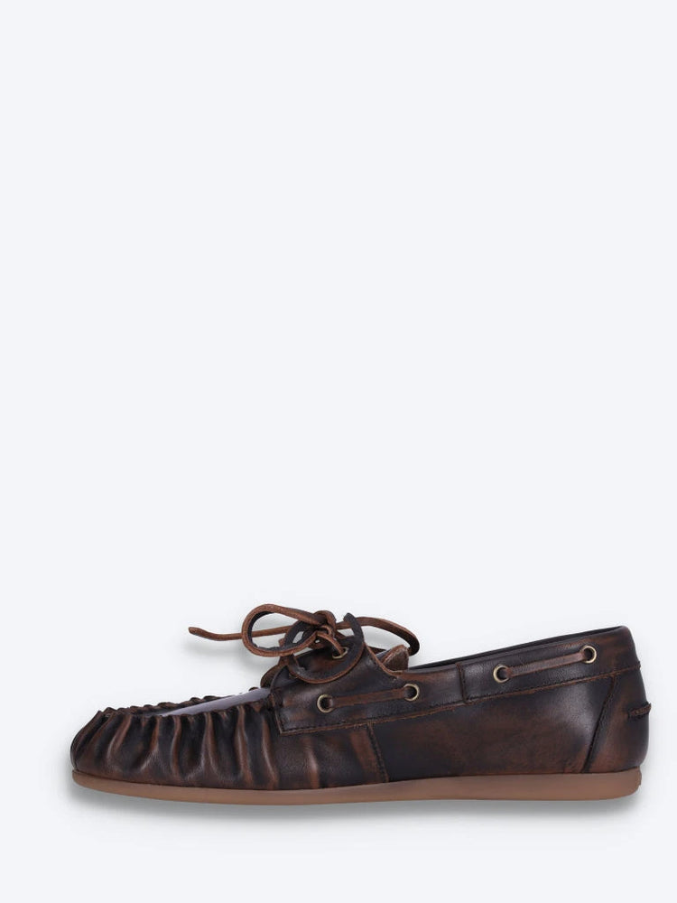 Wrinkle – Boots-Loafer aus gebürstetem Leder 4
