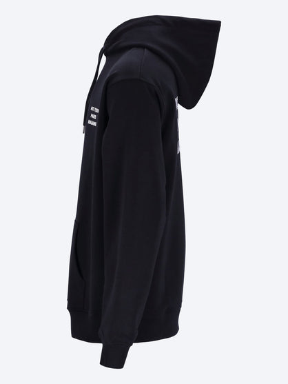 Bold slogan hoodie