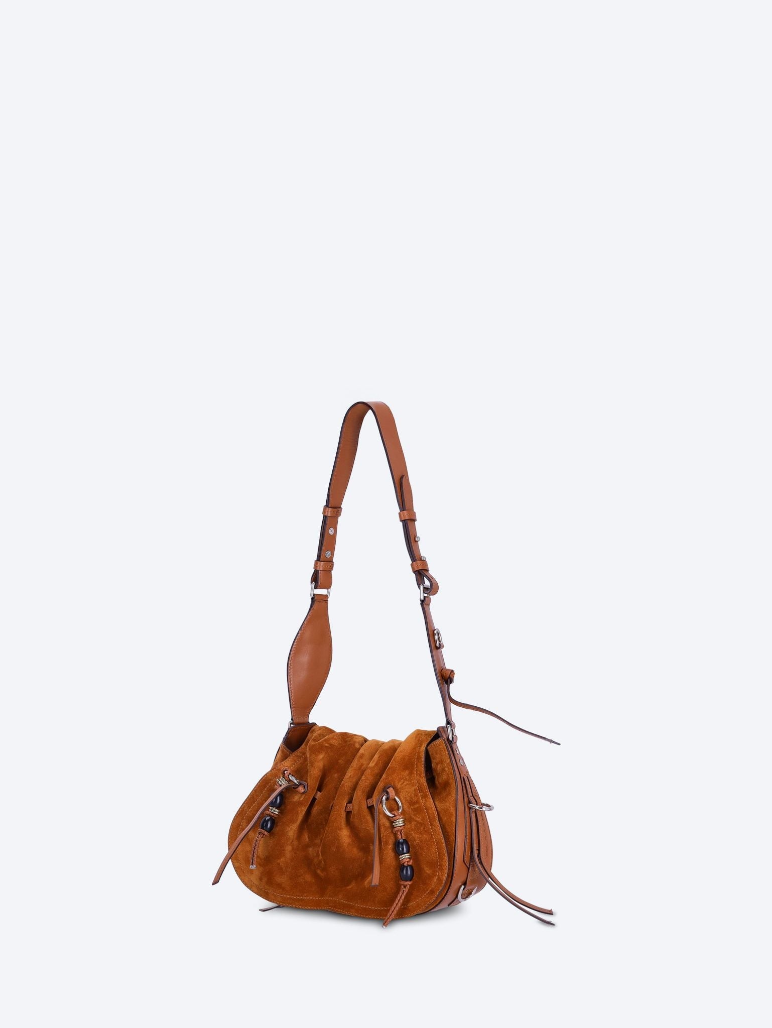 Bolton velvet leather shoulder bag 2