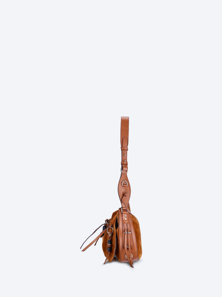 Bolton velvet leather shoulder bag 3