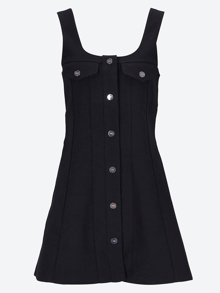 Bonded crepe mini dress 1