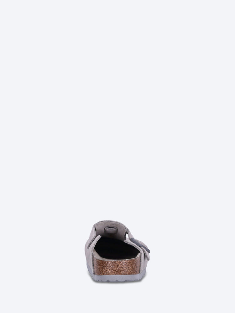 Boston soft footbed suede leather unisex slippers 5