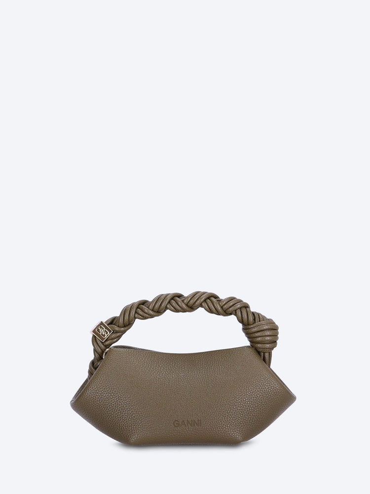Bou Mini-Handtasche aus genarbtem Leder 4