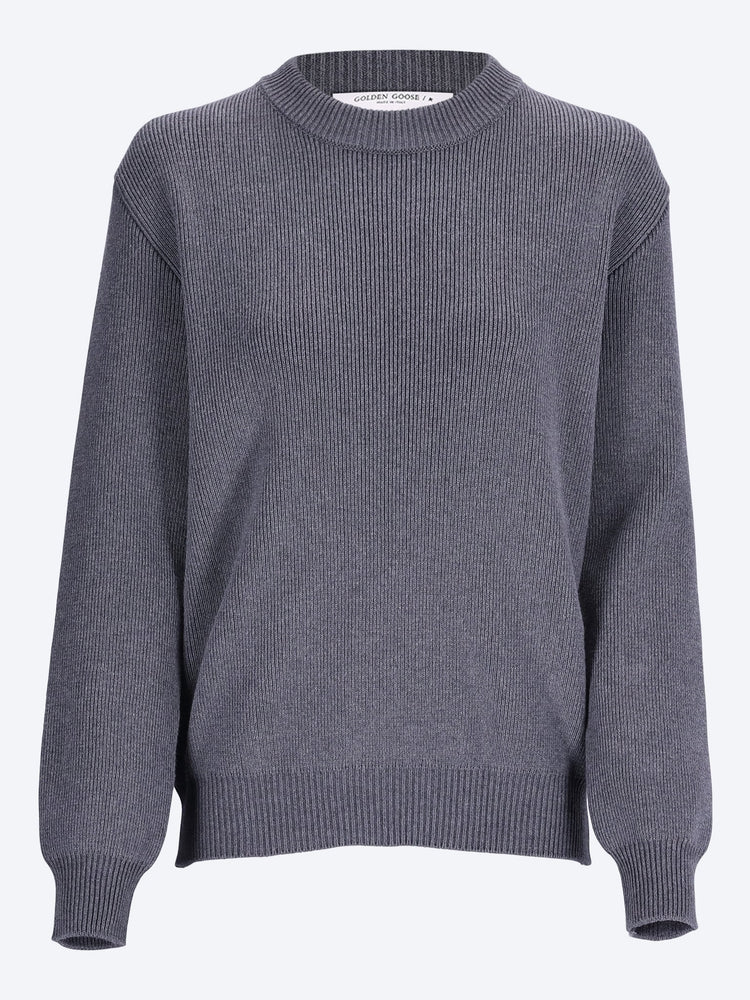 Boyfriend crewneck logo sweater 1