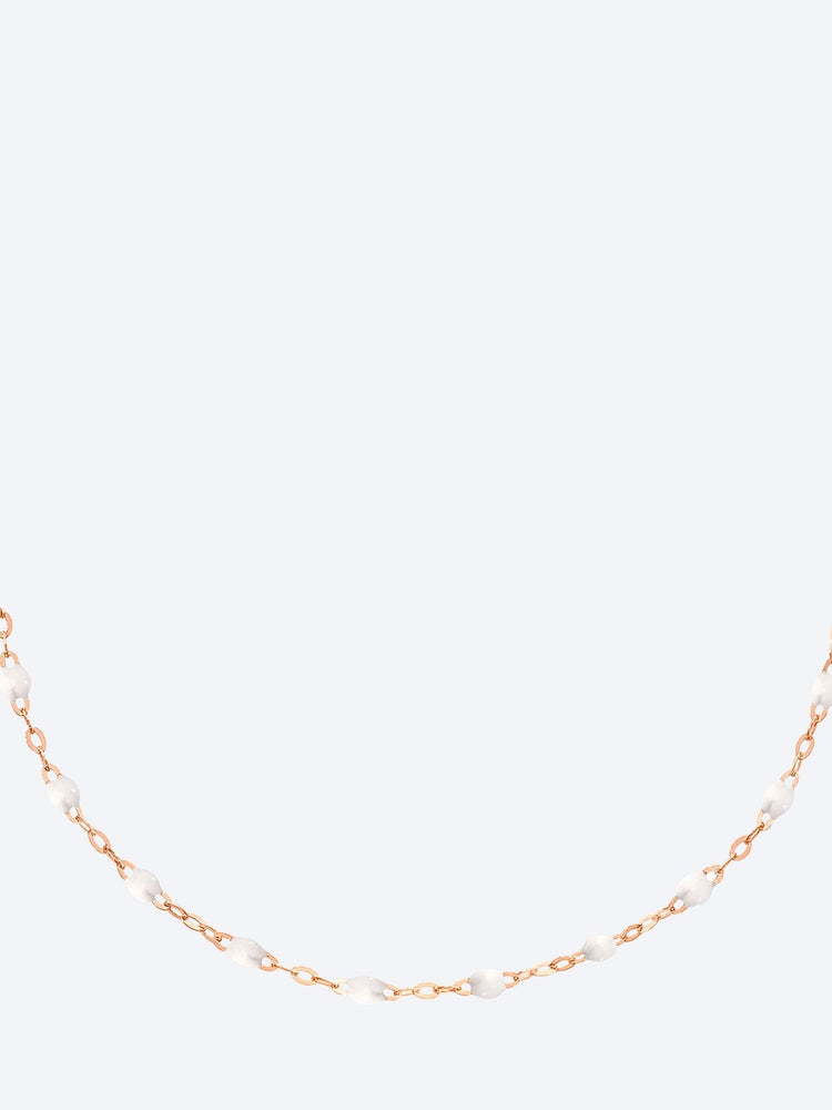 Bracelet cheville or rose blanche 24 cm 1
