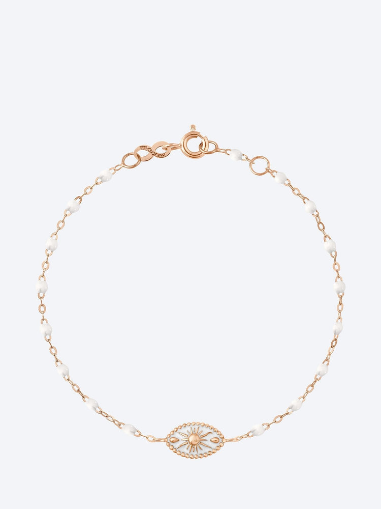Armband Karma oder Rose Resine Blanche 17 cm 1