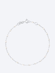 Bracelet or gris resine blanche 17 cm ref: