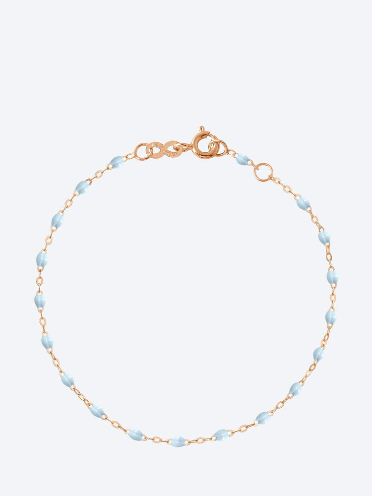 Bracelet or rose bleu layette 17cm 1