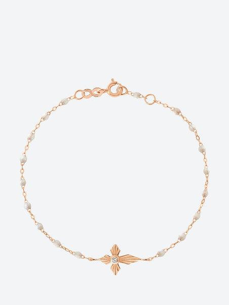 Bracelet or rose diam croix opale