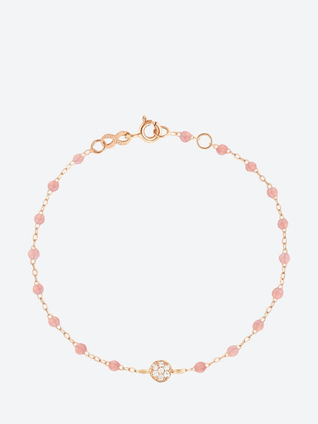 Bracelet or rose diamant puce blush