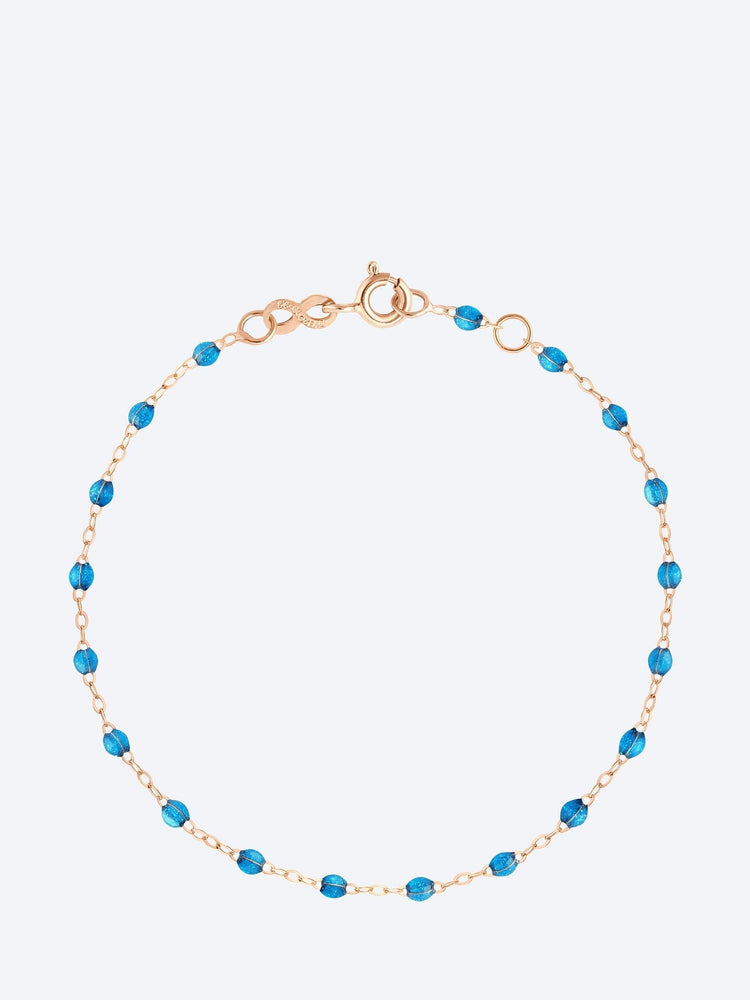Armband aus rosafarbenem Harz, Azurblau, 17 cm 1