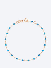 Bracelet ou résine rose azur 19 cm ref: