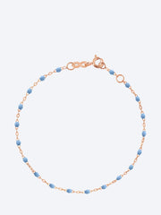 Bracelet or rose resine bleu ciel 17 cm ref: