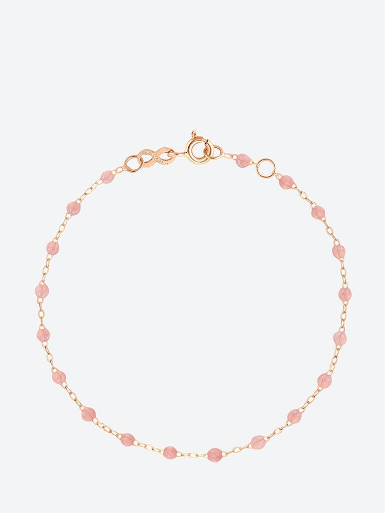 Bracelet ou résine rose blush 17cm 1