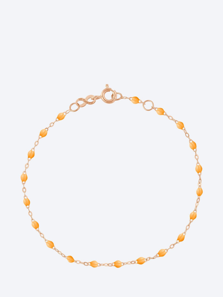 Bracelet ou résine rose mandarine 17cm 1