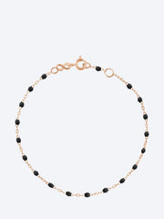 Bracelet or rose resine noir 19 cm ref: