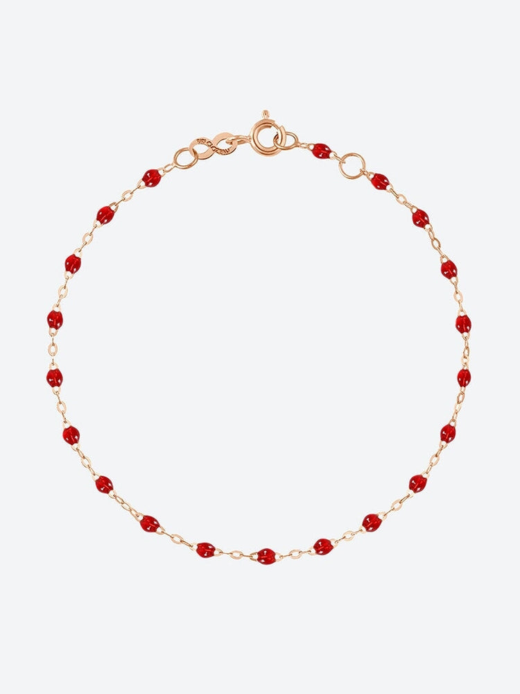 Bracelet ou rose rouge rubis 17 cm 1