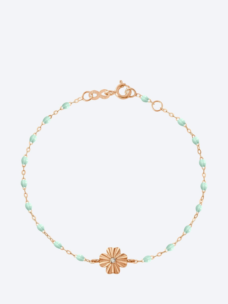 Armband Trefle Lumiere Diamant oder Rose Jade 17 cm 1