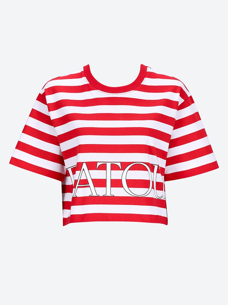 Breton stripe cropped t-shirt 1