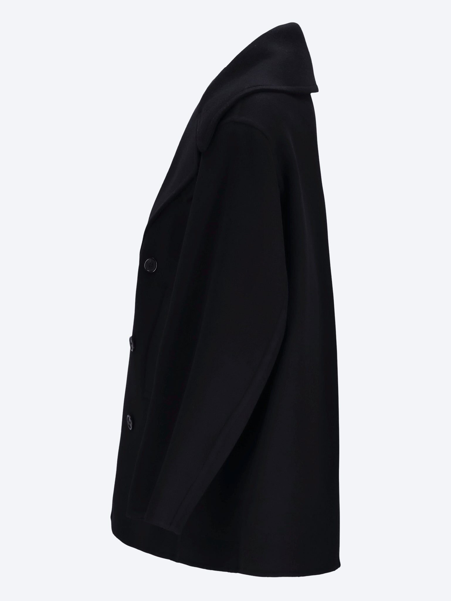 Brushed cashmere wool long coat 2