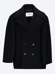 Brushed cashmere wool long coat ref: