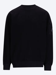 Brushed emerized diagonal fleece sweatshirt ref: